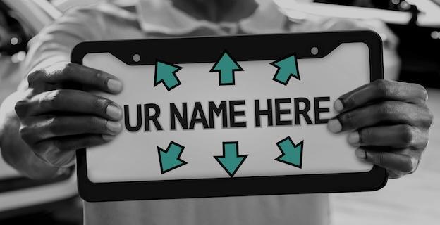 Why the Design of License Plate Frames Matters.