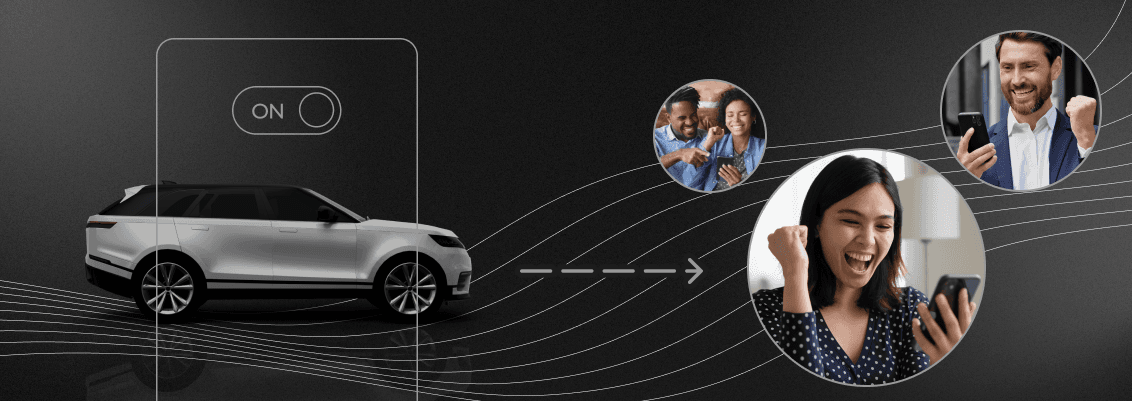 collage of excited people