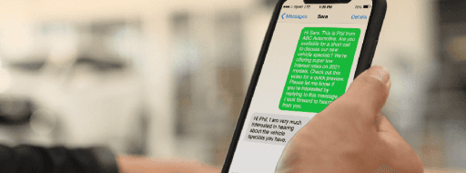 5 Car Sales Text Message Templates that Work with Video for Today’s Market